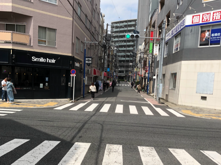 板橋店までの道のり