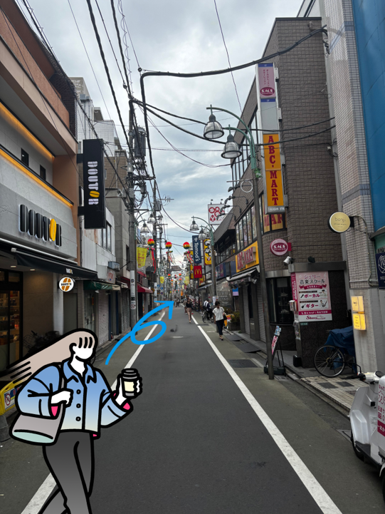 学芸大学店までの道のり